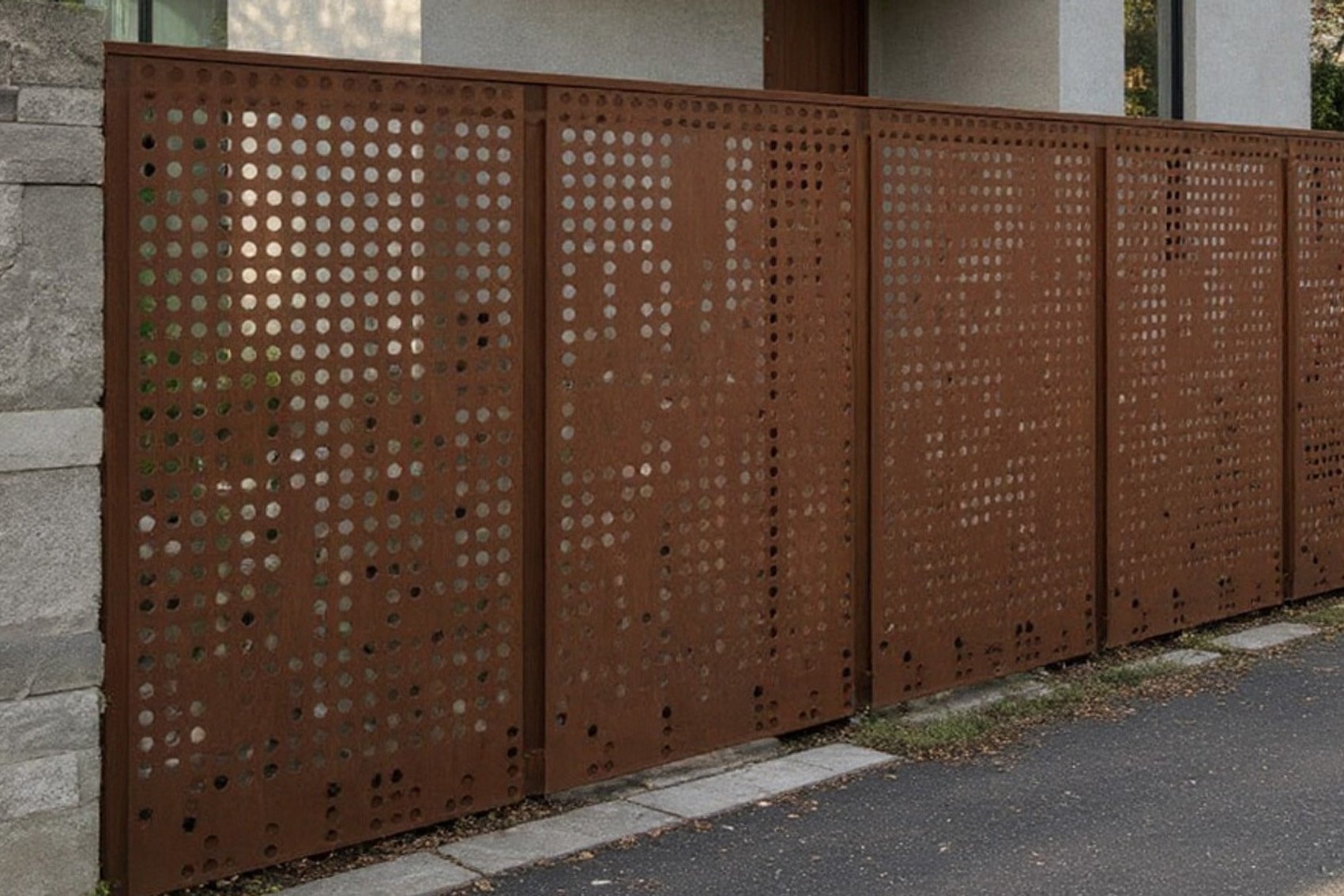 Fences with Perforated Panels