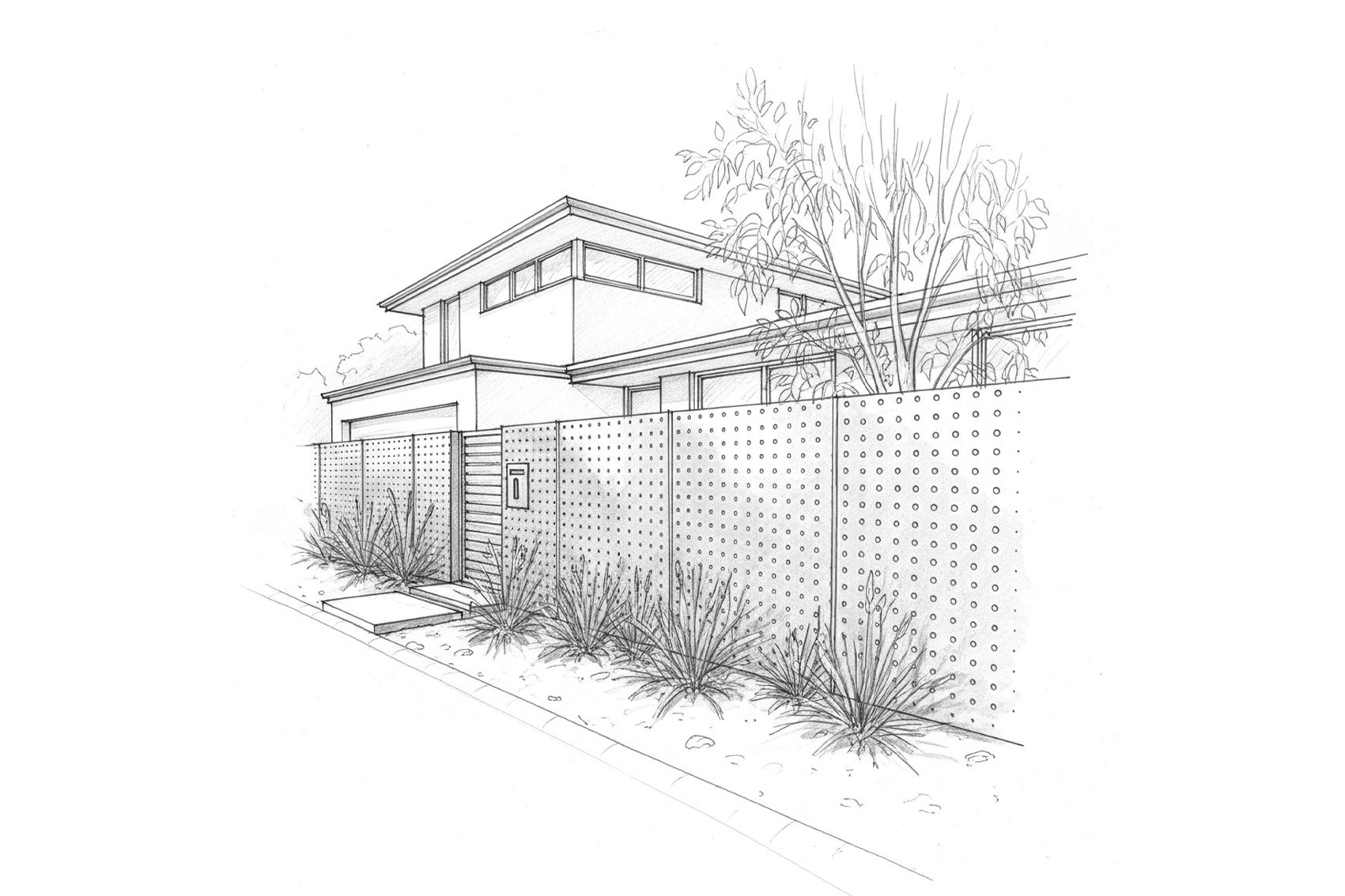 Fences with Perforated Panels