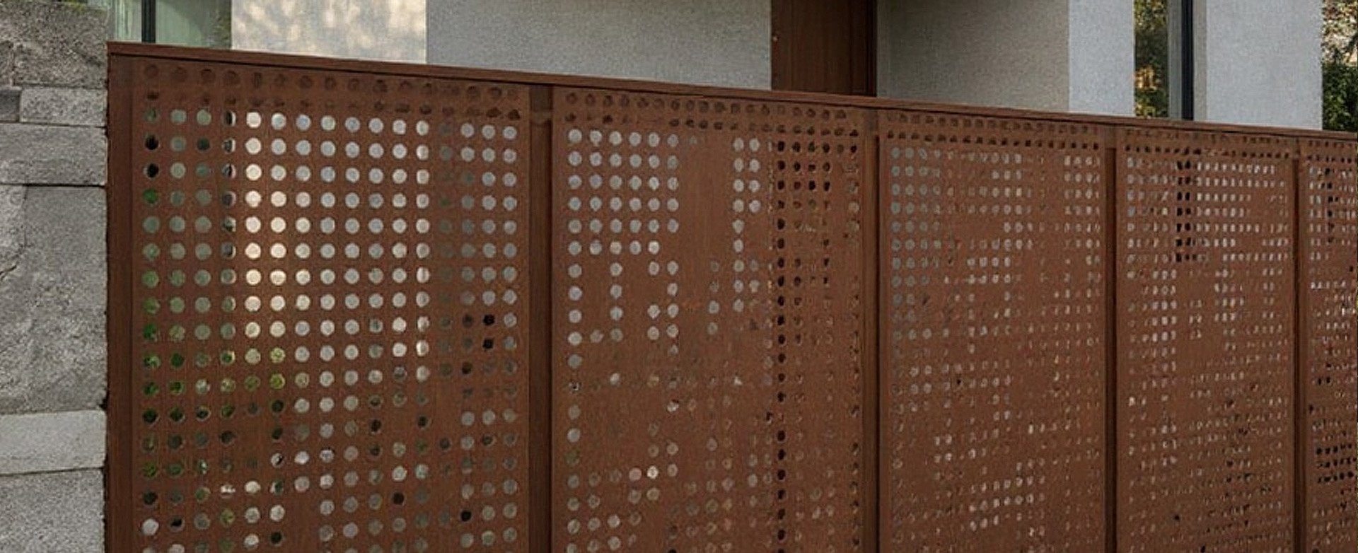 Fences with Perforated Panels